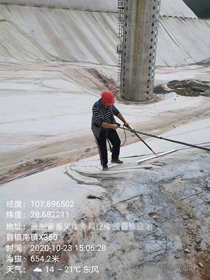 生活垃圾填埋場滲漏破損檢測